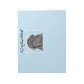 Neufundland-Malerei - Niedliche Original-Hunde-Kun Notizblock (Rotiert)