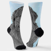 Neufundland Malerei - Niedliche Original Hunde Kun Socken (Gewinkelt)