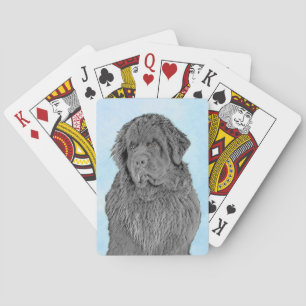 Neufundland Malerei - Niedliche Original Hunde Kun Spielkarten