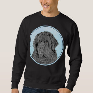Neufundland Malerei - Niedliche Original Hunde Kun Sweatshirt