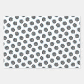 Neufundland Malerei Schwarz Niedlich Original Hund Geschenkpapier Set (Vorderseite 2)