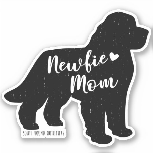 Neufundland - Mama für Vinyl-Sticker, maßgeschneid Aufkleber (Vorderseite)
