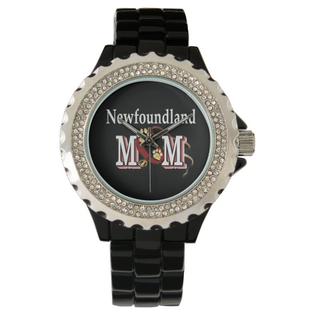 Neufundland Mama Geschenke Armbanduhr (Vorderseite)