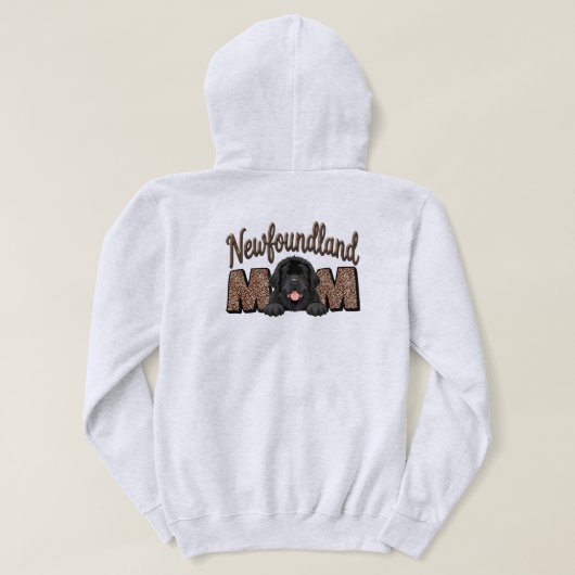 Neufundland-Mama Hoodie (Design Rückseite)