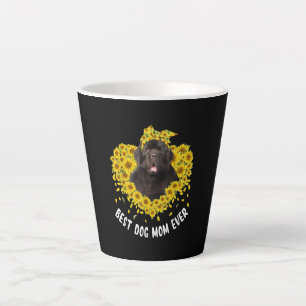 Neufundland Mama liebt Sonnenblumengeschenk Milchtasse