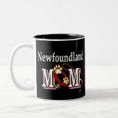 Neufundland-Mama-Tasse Zweifarbige Tasse (Links)