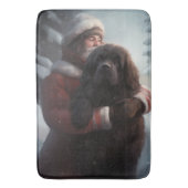 Neufundland mit Weihnachtsfeiertag Badematte (Vorderseite Vertikal)