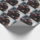 Neufundland mit Weihnachtsfeiertag Geschenkpapier (Ecke)