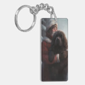 Neufundland mit Weihnachtsfeiertag Schlüsselanhänger (Vorderseite links)