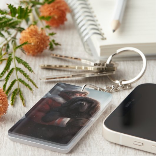 Neufundland mit Weihnachtsfeiertag Schlüsselanhänger (Vorderseite rechts)