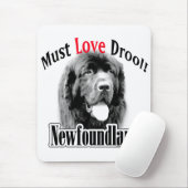 Neufundland muss Liebe Drool Mousepad (Mit Mouse)