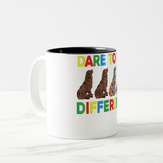 Neufundland | Newfie Dog Geschenke Zweifarbige Tasse (Vorderseite Links)