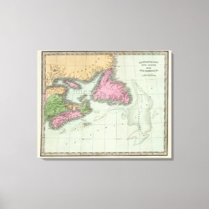 Neufundland Nova Scotia und New Brunswick 2 Leinwanddruck