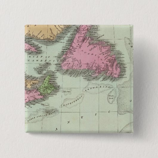 Neufundland Nova Scotia und New Brunswick Button (Vorderseite)