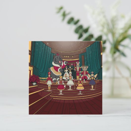 Neufundland Nutcracker Feiertagskarte (Stehend Vorderseite)