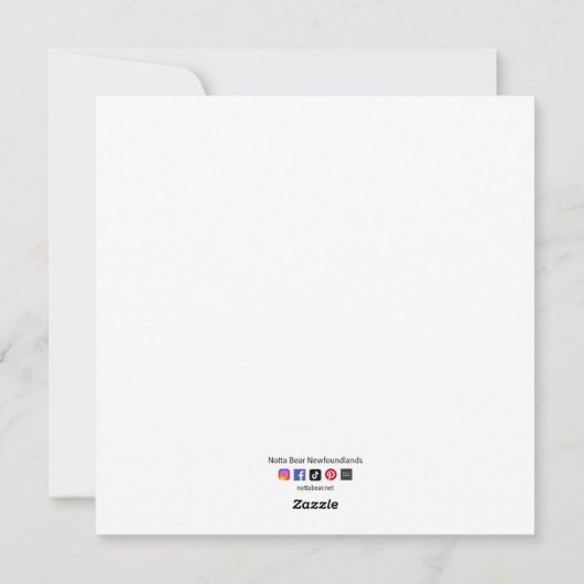 Neufundland Nutcracker Feiertagskarte (Rückseite)