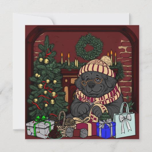 Neufundland Oma/Opa Feiertagskarte (Vorderseite)