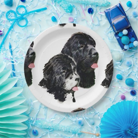 Neufundland painting.png pappteller (Party)