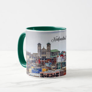 Neufundland, Panorama-Stadtbild Tasse