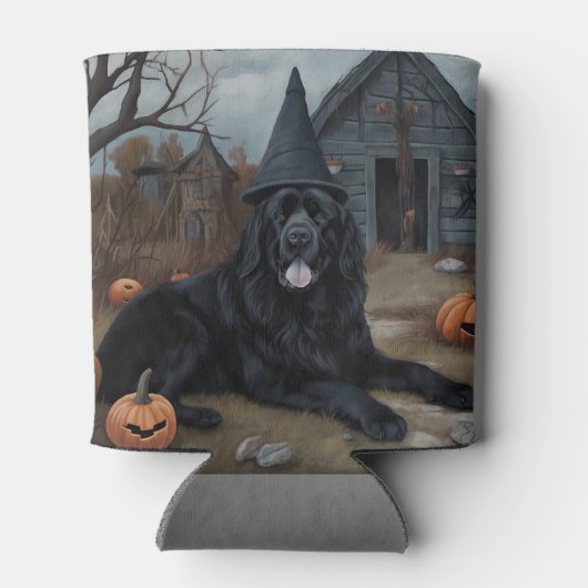 Neufundland Pumpkins Halloween Beängstigend Dosenkühler (Rückseite)