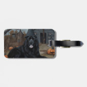 Neufundland Pumpkins Halloween Beängstigend Gepäckanhänger (Rückseite horizontal)