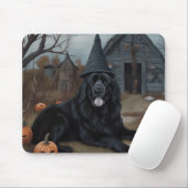 Neufundland Pumpkins Halloween Beängstigend Mousepad (Mit Mouse)