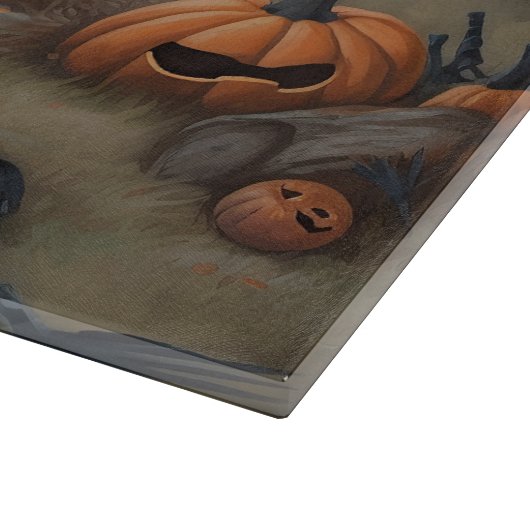 Neufundland Pumpkins Halloween Beängstigend Schneidebrett (Ecke)