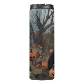 Neufundland Pumpkins Halloween Beängstigend Thermosbecher (Rückseite)