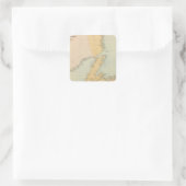 Neufundland Quadratischer Aufkleber (Tasche)
