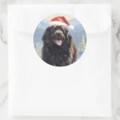 Neufundland Runder Aufkleber (Tasche)