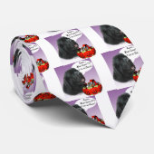 Neufundland (schwarz) Halloween Candy Krawatte (Gerollt)