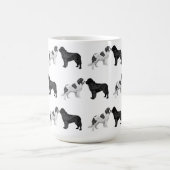 Neufundland Schwarz und Landseer Kaffeetasse (Mittel)