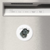 Neufundland (schwarz) Vater 2 Magnet (In Situ (Geschirrspüler))