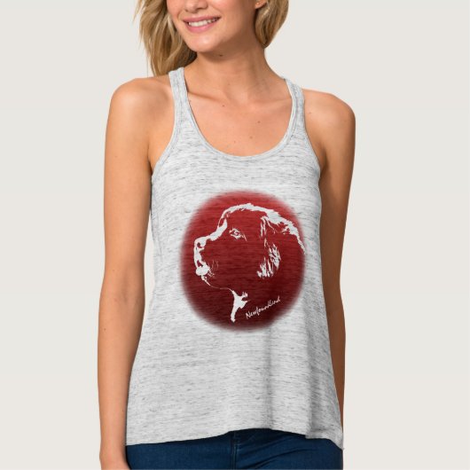 Neufundland Shirt Personalisierter Welpenhundebahn (Vorderseite)