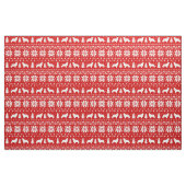 Neufundland-Silhouette-Weihnachtsmuster Stoff (Fat Quarter (45,7 x 55,9 cm))