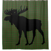 Neufundland Tartan Duschvorhang Elch (Vorderseite)