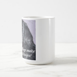 Neufundland-Therapiehunde machen gute Münder Kaffeetasse