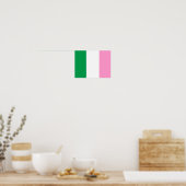 Neufundland-Tricolor-Flagge (Kanada) Poster (Küche)