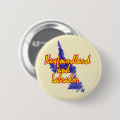 Neufundland und Labrador Button (Vorne & Hinten)