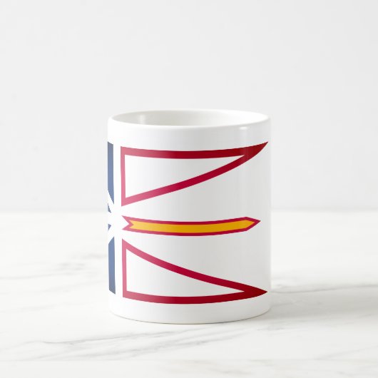 Neufundland und Labrador-Flagge (vertikal) Kaffeetasse (Mittel)