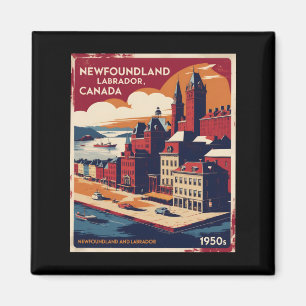 Neufundland und Labrador Kanada Vintage Tra der 50 Magnet