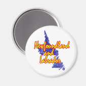 Neufundland und Labrador Magnet (Vorderseite/Rückseite)