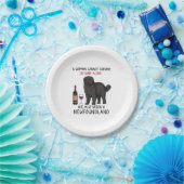 Neufundland und Wein Funny Dog Pappteller (Party)