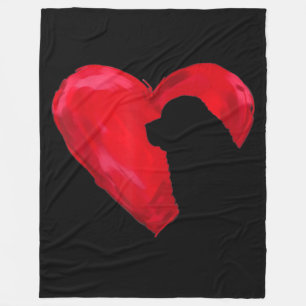 Neufundland   VALENTINSTAG Fleecedecke