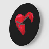 Neufundland | Valentinstag Große Wanduhr (Winkel)