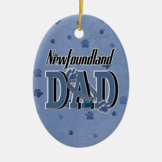 Neufundland-VATER Keramikornament (Vorne)