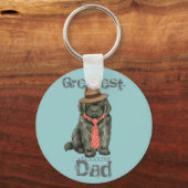 Neufundland-Vater Schlüsselanhänger (Vorderseite)