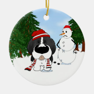 Neufundland-Weihnachten Keramik Ornament