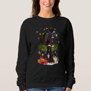Neufundland Weihnachtsbaum Lichter Funny Dog Xmas Sweatshirt