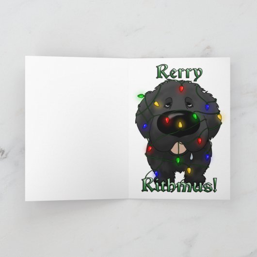 Neufundland Weihnachtsbeleuchtung Feiertagskarte (Innenseite)